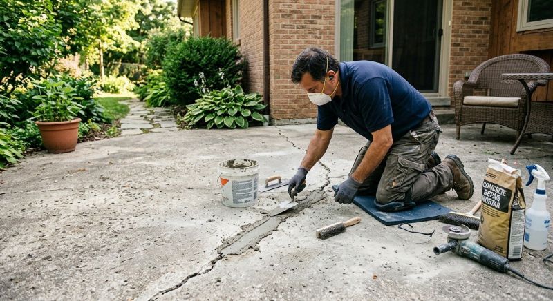 Chipped Concrete Repair in Miami Dade County, FL