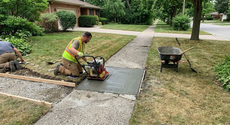 Entryway Concrete Repair in Des Moines, IA